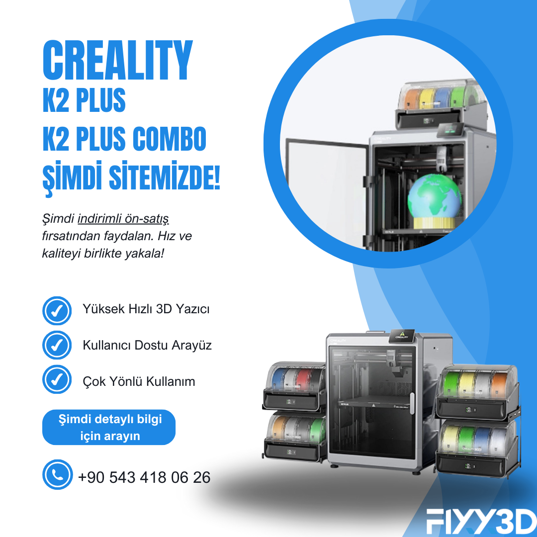 Creality K2 Plus Combo 3D Yazıcı: Yeni Teknoloji Harikasıyla Tanışın!