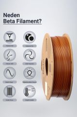 Beta PLA+ Filament Kahverengi