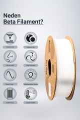 Beta PLA+ Filament Beyaz