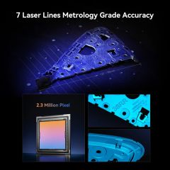Creality CR-Scan Raptor Hibrit Mavi Lazer ve NIR 3D Tarayıcı