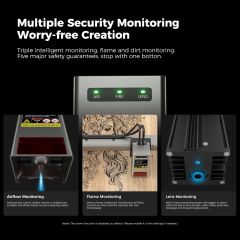 Creality Falcon2 Pro 40W Kapalı Lazer Kesim ve Gravür Makinesi