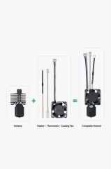 Bambu Lab Complete Hotend Assembly With Hardened Steel Nozzle 0.4 mm X1E