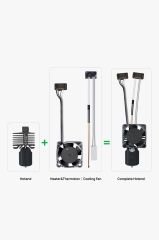 Bambu Lab Complete Hotend Assembly With Hardened Steel Nozzle 0.4 mm  P1P,P1S